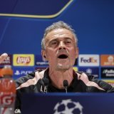 Luis Enrique veut emmener le PSG en finale de la Champions League KEYSTONE/EPA/CHRISTOPHE PETIT TESSON